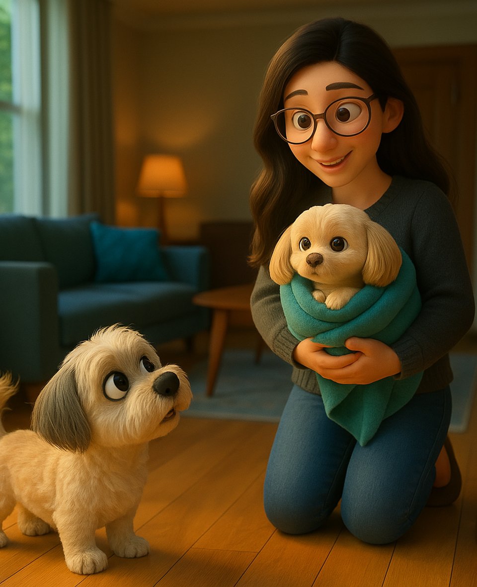 Nini Gets Adopted illustration